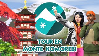 TOUR POR EL NUEVO MUNDO DE #LosSims4 Escapada en la Nieve ❄️🏔️🎏 MONTE KOMOREBI