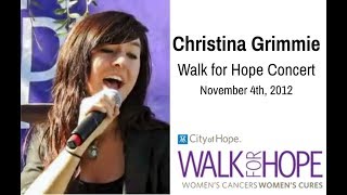 Christina Grimmie -  Walk for Hope Concert 2012