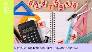 Nuotolinė konsultacija matematikos mokytojams „Matematikos bendrosios programos pokyčiai“