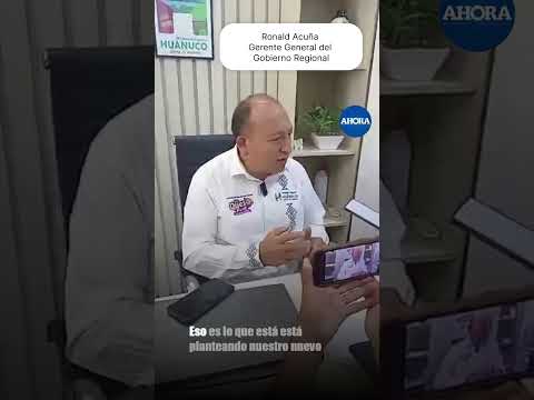 El gerente general Ronald Acuña