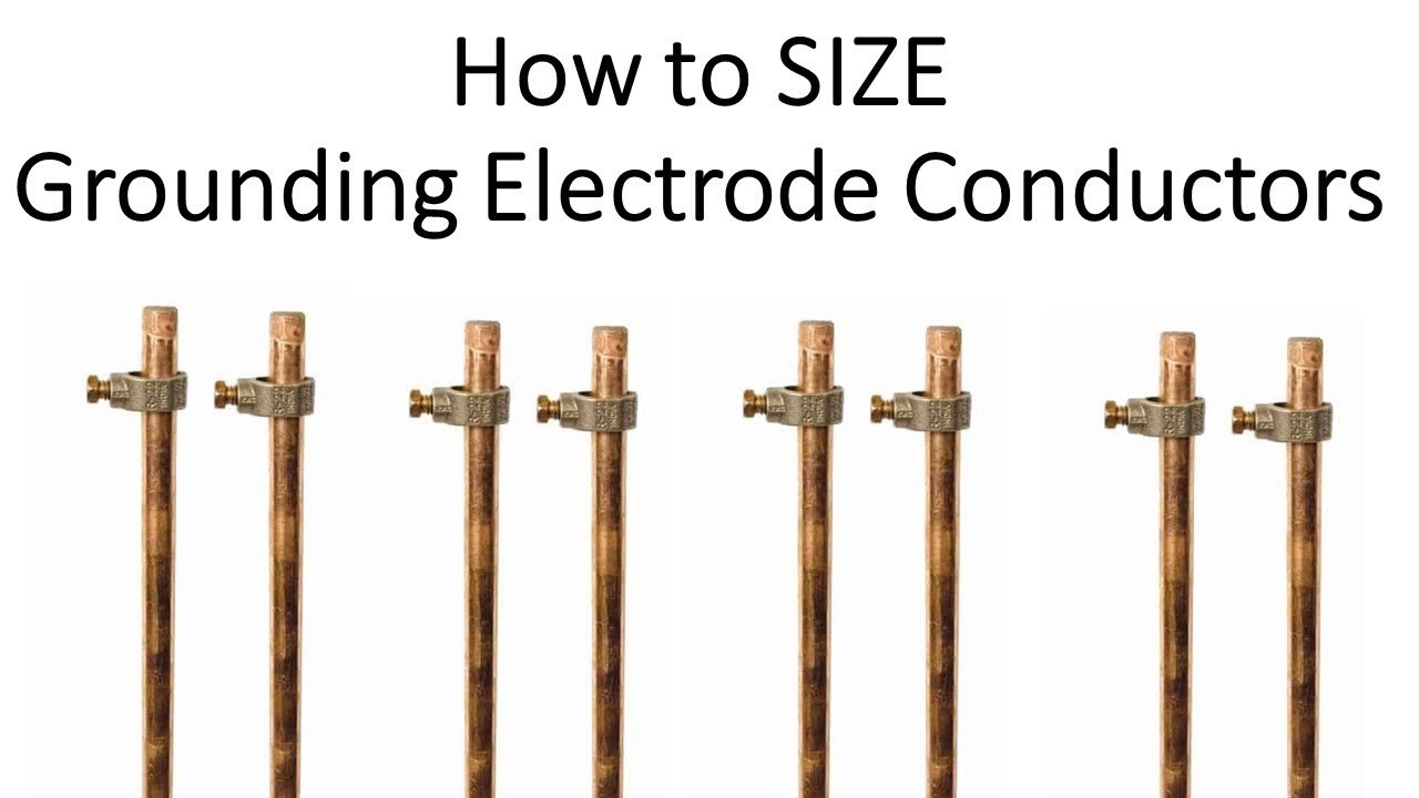 Which NEC table is used for sizing grounding electrode conductors and