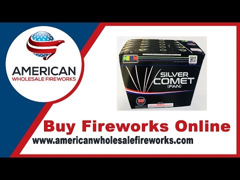 Silver Comet Fan - Neon Fireworks  ... Available at American Wholesale Fireworks!