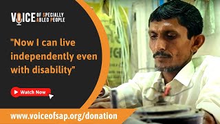 Thakor Bhagwanji (Specially Abled) is now earning a livelihood and living independently