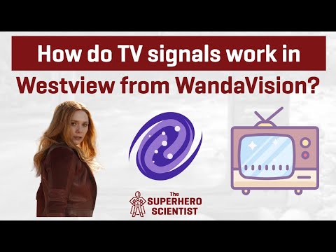 How do TV signals work in Westview from WandaVision?