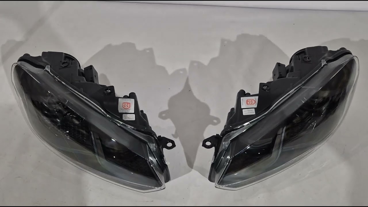 Volkswagen Golf 6 2008-2014 Faros Delanteros Golf 7 Style Black (2 uds) Video 1