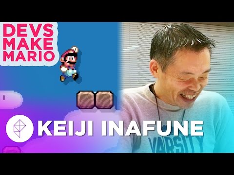 Mega Man's Keiji Inafune Makes a Super Mario Maker Level - Devs Make Mario
