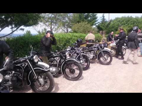 III Enchegadas 2017 Concentración de motos preguerra y anteriores año 1945 Peña Motociclista Oscense