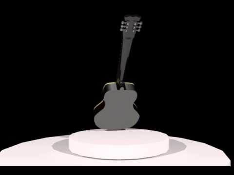 3D model Guitar Turnaround