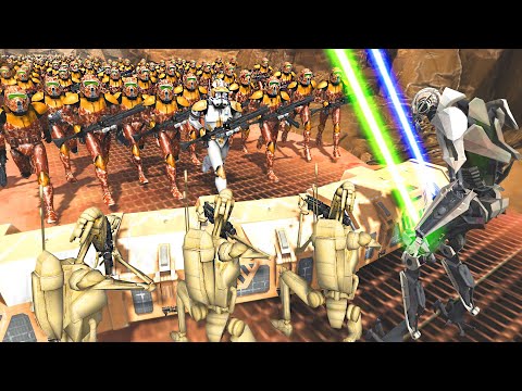 Can 1,000 Clone Troopers Charge DEATH LABYRINTH?! - Men of War: Star Wars Mod