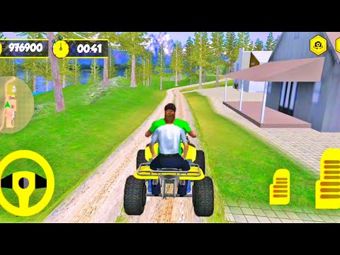 Mountain ATV Taxi Racing Multiple Passengers Game | ATV Bike Games | Mountain Taxi Driving Games