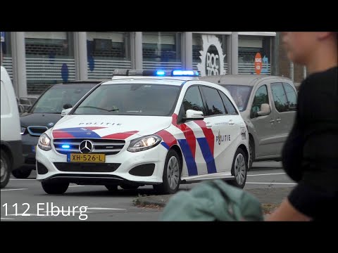 PRIO 1 Politie B-Klasse 2019 Politie Amsterdam met spoed naar een onbekende melding in Amsterdam