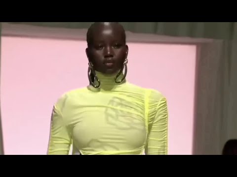 Adut Akech closed Missoni FW 2023 2024 Milan Fashion Week february 25, 2023