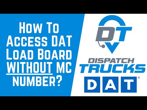 Part of a video titled How To Access DAT Load Board With NO MC & DOT? - YouTube