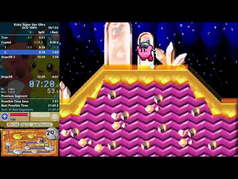 Kirby Super Star Ultra - Great Cave Offensive 100% Speedrun 21:51