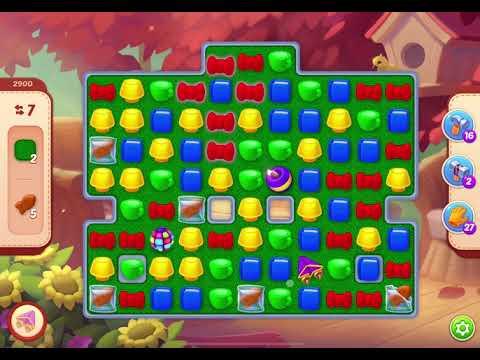 HomeScapes Level 2900 no boosters (17 moves)