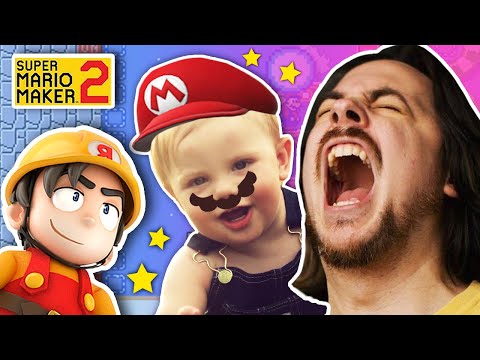 Arin GIVES BIRTH live during this episode! | Mario Maker 2 [19]