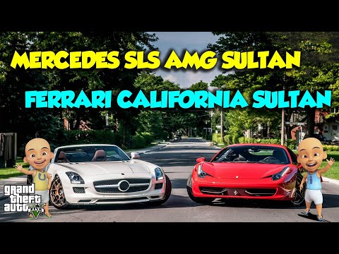 Sultan Upin Ipin ADU MERCEDES SLS AMG Vs FERRARI CALIFORNIA - GTA V Upin Ipin Episode Spesial 265