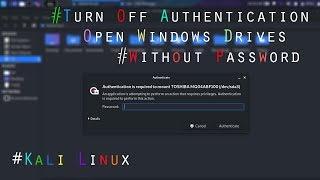 Turn off Authentication require to mount drives on Any Linux ✔️