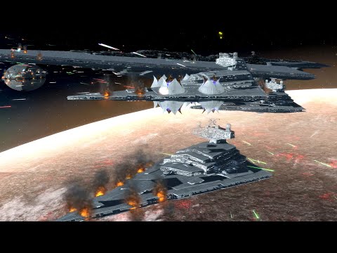 Massive Epic Cinematic Space Battle | Star Wars Empire at war Thrawn's Revenge