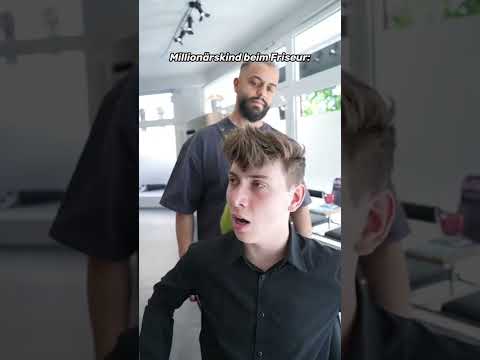 Millionärskind beim Friseur 💇‍♂️😂 | Finnel #shorts