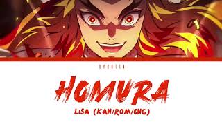 「Homura (炎 ) - LiSA」KAN/ENG/ROMAJI LYRICS  (