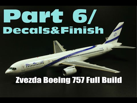 Zvezda Boeing B757-200 1/144 EL AL [Part 6/7] airliner scale model PART 6 / DECALS & FINISH