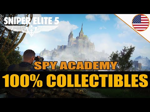 Sniper Elite 5 - 100% Guide - All Collectibles - Mission 3 - Spy Academy