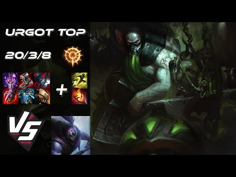 TOP Urgot vs Jax - NA Grandmaster Patch 25.S1.3