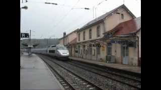 preview picture of video 'Gare de Mouchard : UM TGV SE Lyria'