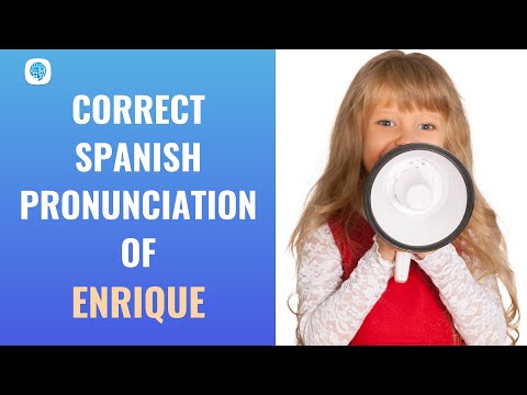 How to pronounce 'Enrique' (Henry) in Spanish? | Spanish Pronunciation