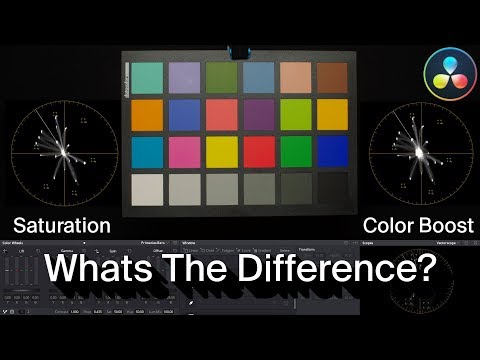 Saturation VS Color Boost in DaVinci Resolve