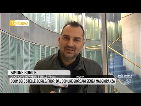 TG PADOVA (05/03/2018) - BOOM DEI 5 STELLE, BORILE: FUORI DAL COMUNE GIORDANI SENZA MAGGIORANZA