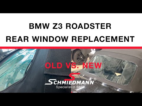 WHAT A DIFFERENCE! BMW Z3 Roadster rear window replacement