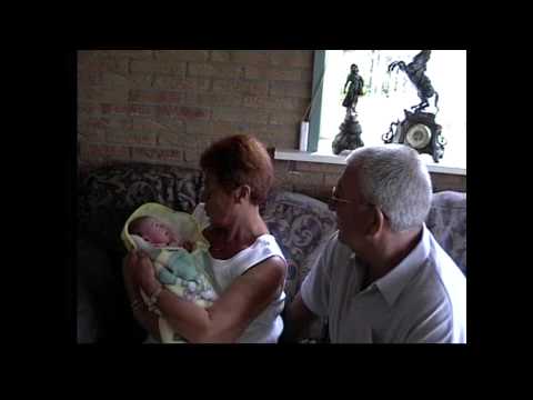 Kraam visite Bertus en Lies Opdam bij Sarina Auktje Opdam