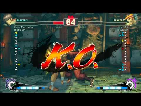 SSF4 Rank Match  Kiryu Tsukimiya (GY)  vs  isobe15 (AD)