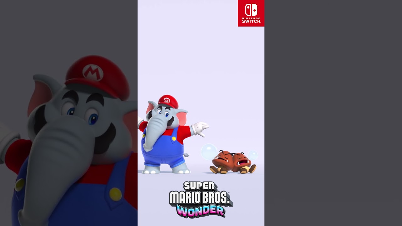 Super Mario Bros. Wonder – Elephant Mario & Goombas #Shorts