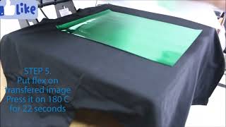 Foil Print On Cotton T Shirt.... No weed No cut... Sublimation flex tr