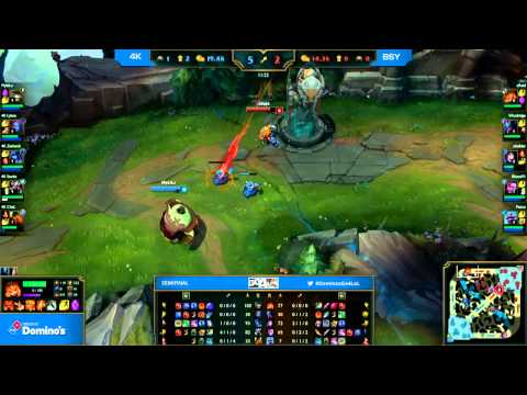 4K eSports Club vs Blood Symphony - Semifinal - #DominosGo4LoL 189 - Español