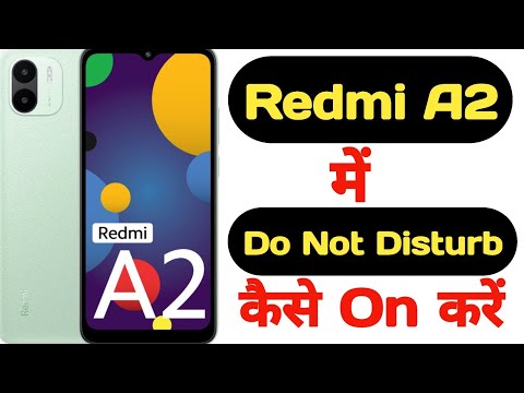 How to enable Do not disturb mode in Redmi A2 || Redmi A2 me do not disturb kaise on kare ||