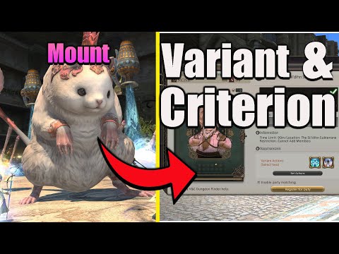 FFXIV How to prepare for Variant and Criterion Dungeons in 5 minutes!