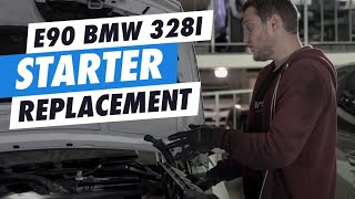DIY E90 BMW 328i Starter Replacement (FASTEST WAY)