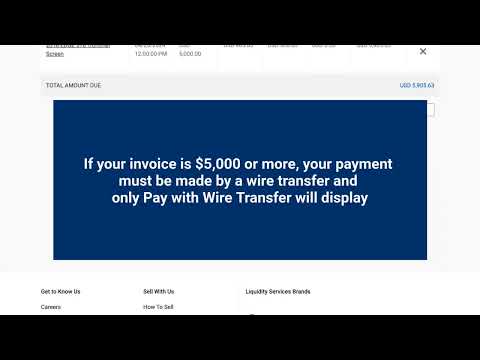 AllSurplus Customer Support:  Selecting A Payment Method