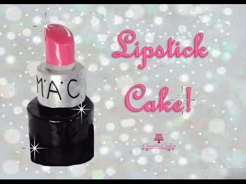 How to make a Giant Lipstick Make-up Cake from Creative Cakes by Sharon