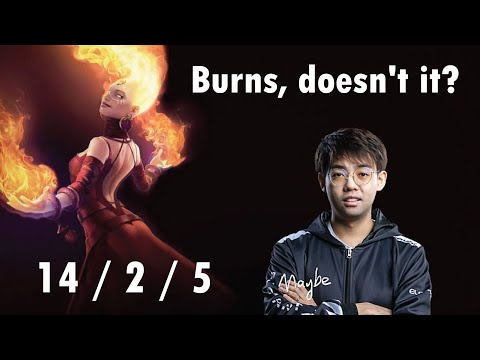 Somnus Lina not stop ganking | RNG vs Aster.Aries map 2 | [Player Perspective Highlights]