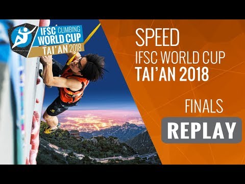 IFSC Climbing World Cup Tai'an 2018 - Speed - Finals - Men/Women