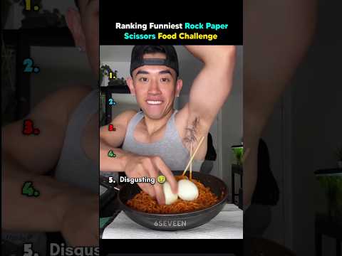 Ranking Funniest rock paper scissors food challenge 😭