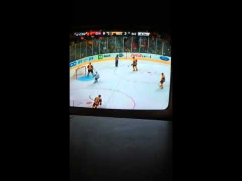 Chicago Blackhawks vs Boston Bruins 3/27/2014 part 7 meltdown