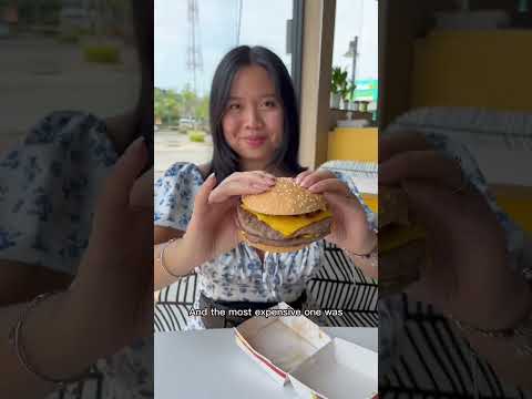 Hambúrguer mais barato no McDonald’s VS mais caro da Tailândia 🇹🇭
