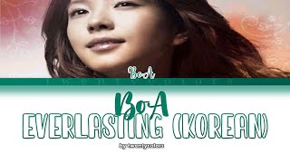 BoA (보아) - Everlasting (Korean Version) (Color Coded Lyrics Han/Rom/Eng)