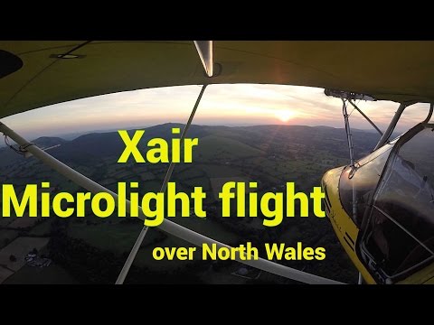 Microlight flight North Wales: August 2016